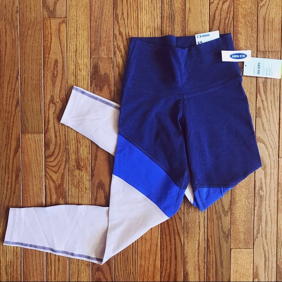 Old Navy Go Dry 7/8 cut Cropped Ankle Active Leggings - Picture 1 of 3